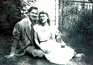O Dr. Viggo Olsen e a sua esposa, Joan, 1950